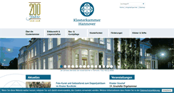 Desktop Screenshot of klosterkammer.de