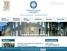 Tablet Screenshot of klosterkammer.de